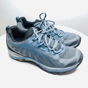 Merrell siren edge 3 waterproof hiking blue gray shoes SZ 7.5. RR1